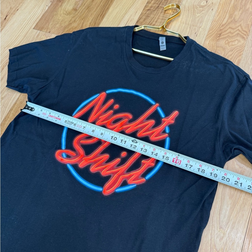 Jon Pardi Night Shift 2016 Concert Tee Large Black Next Level Apparel Tee T9 - Picture 7 of 7